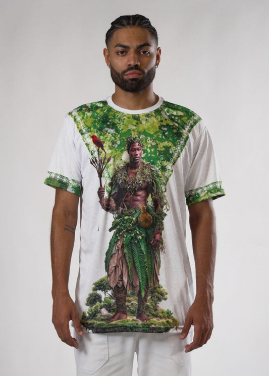 Camiseta Orixá Ossain Umbanda e Candomblé - Coleção Orum | Trajes de Luz