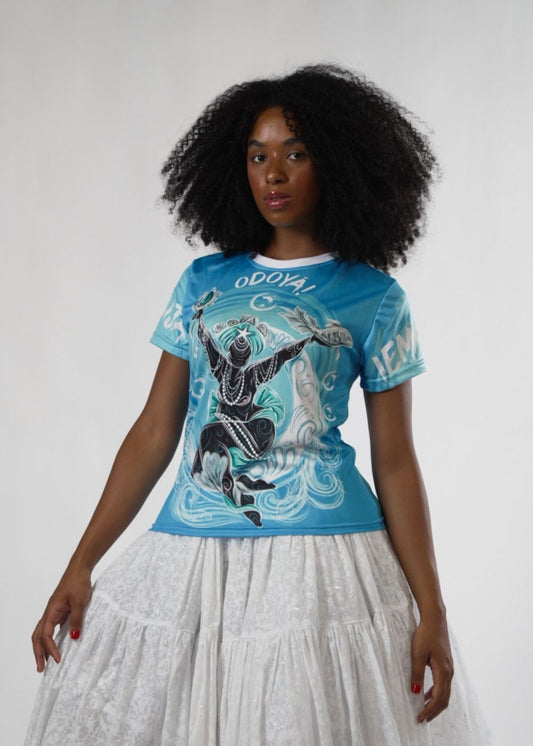 Camiseta Iemanjá Umbanda e Candomblé - Coleção Oríkì's | Trajes de Luz