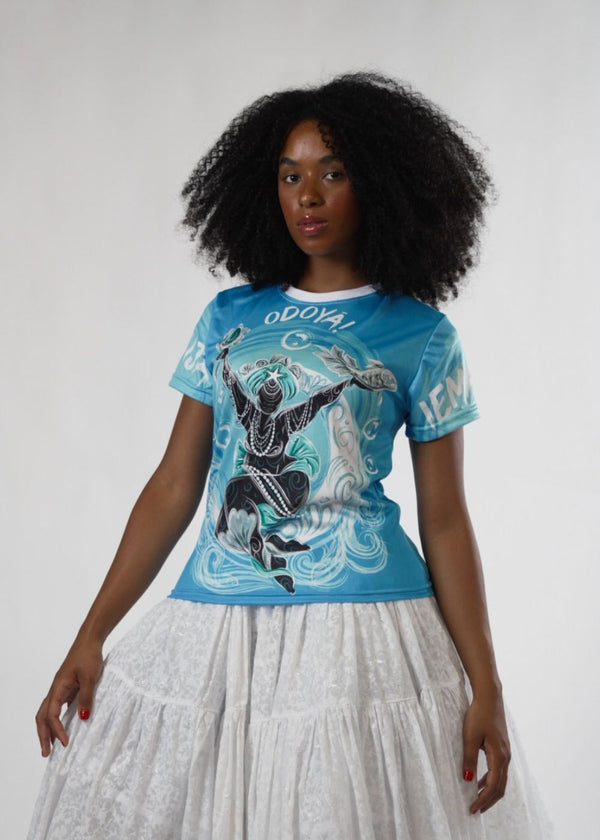 Camiseta Iemanjá Umbanda e Candomblé - Coleção Oríkì's | Trajes de Luz