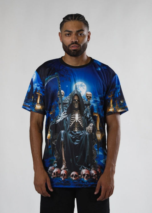 Camiseta Exu Tata Caveira Entidade Umbanda - Coleção Guardiões | Trajes de Luz