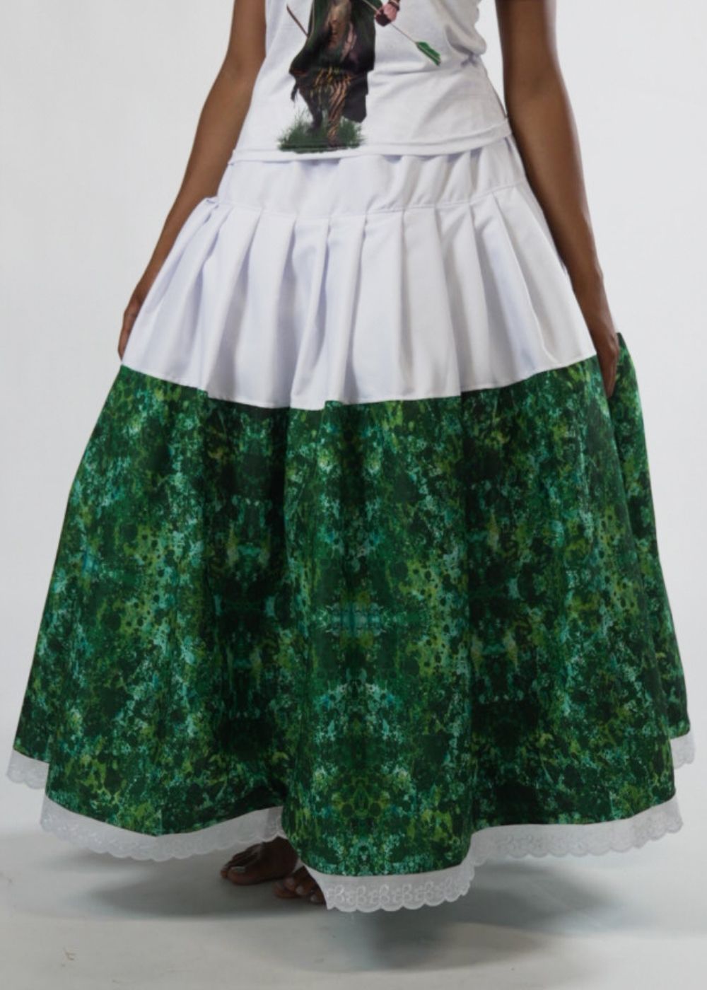 Saia de Orixá Oxóssi Coleção Orum | Trajes de Luz