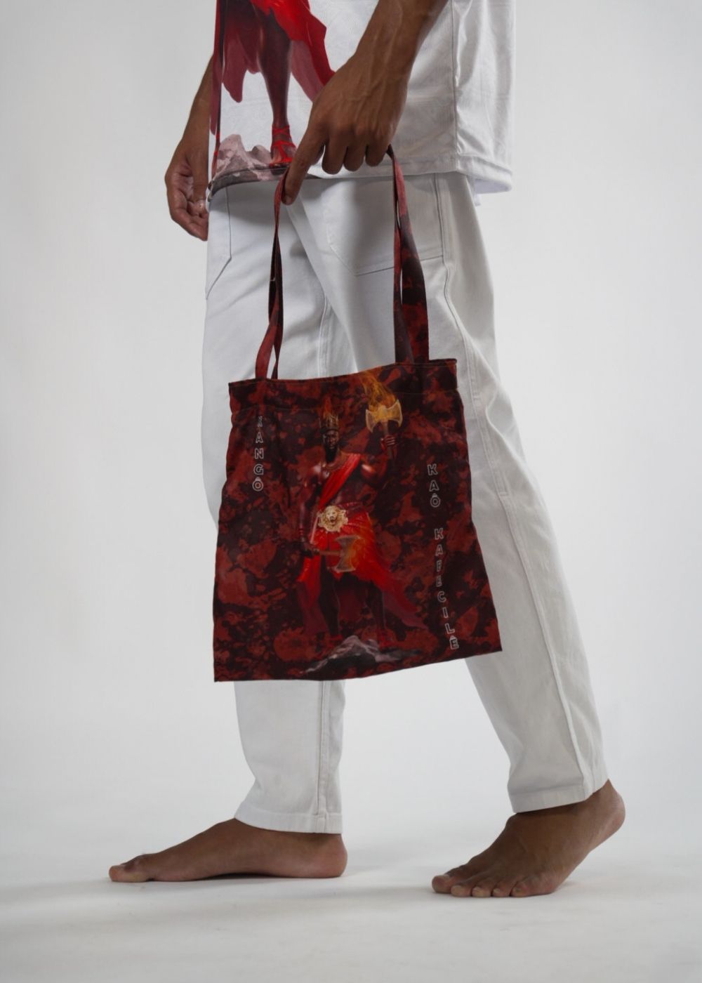 Ecobag Orixá Xangô Umbanda e Candomblé - Coleção Orum | Trajes de Luz