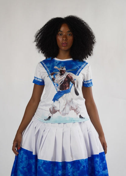 Camiseta Oxaguian Umbanda e Candomblé - Coleção Orum | Trajes de Luz