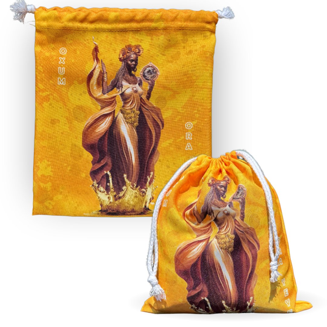 Saco Porta Guias Orixá Oxum Umbanda e Candomblé - Coleção Orum | Trajes de Luz