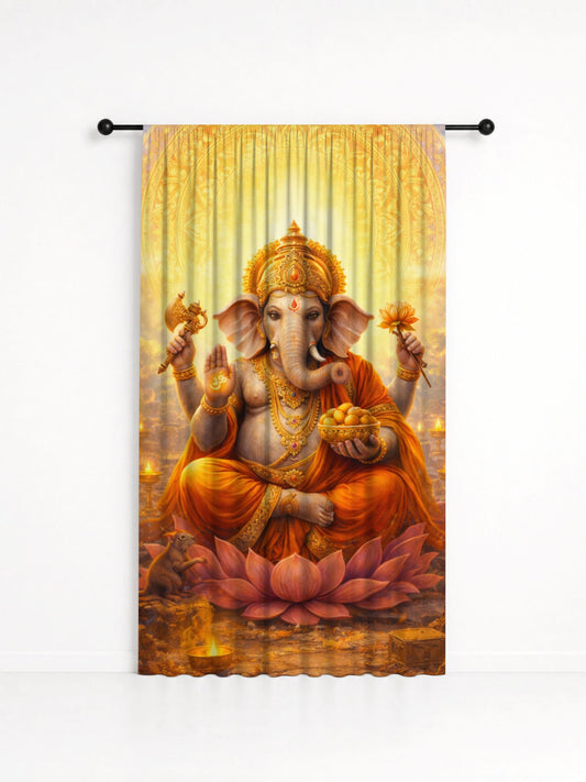 Cortina Decorativa Ganesha, estampa 1