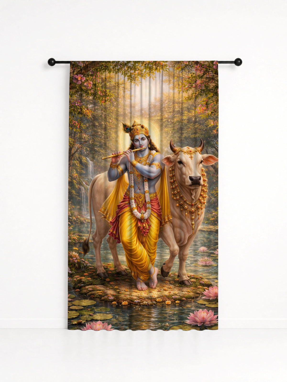 Cortina Decorativa Krishna, estampa 1