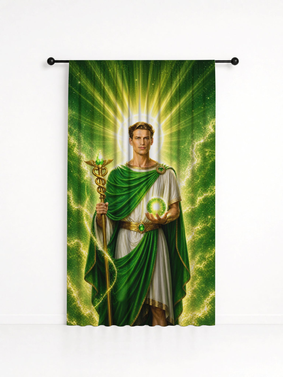 Cortina Decorativa Quinto Raio - Coleção 7 Raios, estampa 1