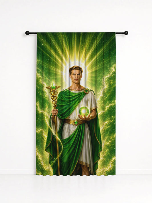 Cortina Decorativa Quinto Raio - Coleção 7 Raios, estampa 1