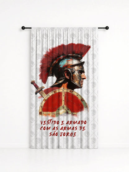 Cortina Decorativa São Jorge - Coleção Sacrossanto, estampa 1
