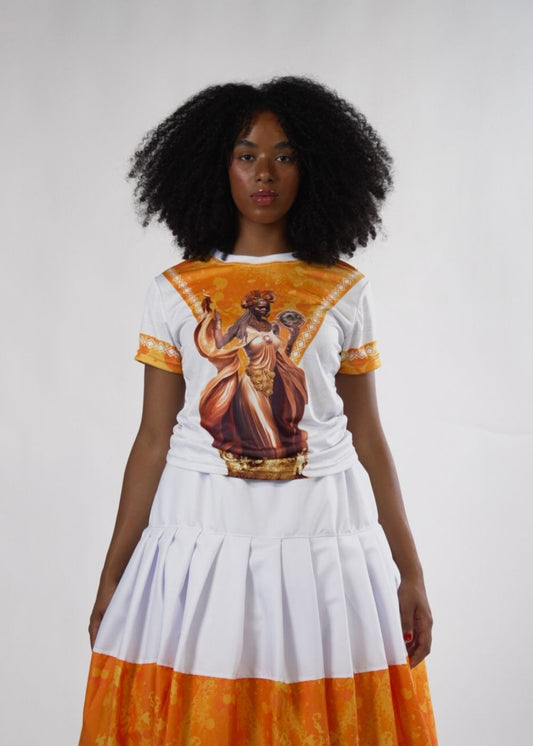 Camiseta Orixá Oxum Umbanda e Candomblé - Coleção Orum | Trajes de Luz
