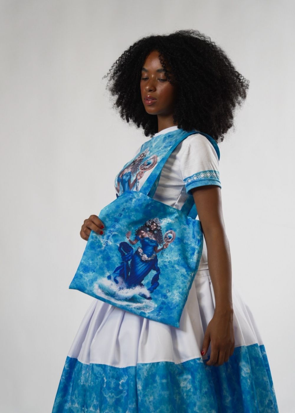 Ecobag Iemanjá Umbanda e Candomblé - Coleção Orum | Trajes de Luz