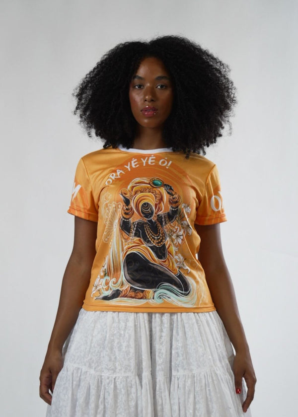 Camiseta Orixá Oxum Umbanda e Candomblé - Coleção Oríkì's | Trajes de Luz