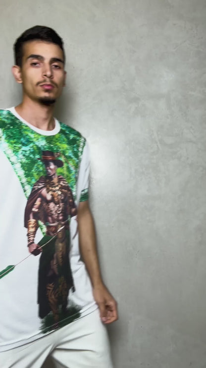Camiseta Oxóssi Umbanda e Candomblé - Coleção Orum | Trajes de Luz