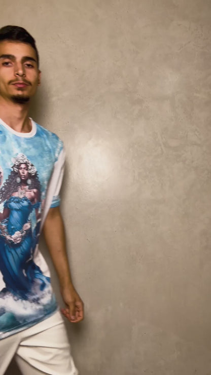Camiseta de Orixá Iemanjá Umbanda e Candomblé - Coleção Orum | Trajes de Luz