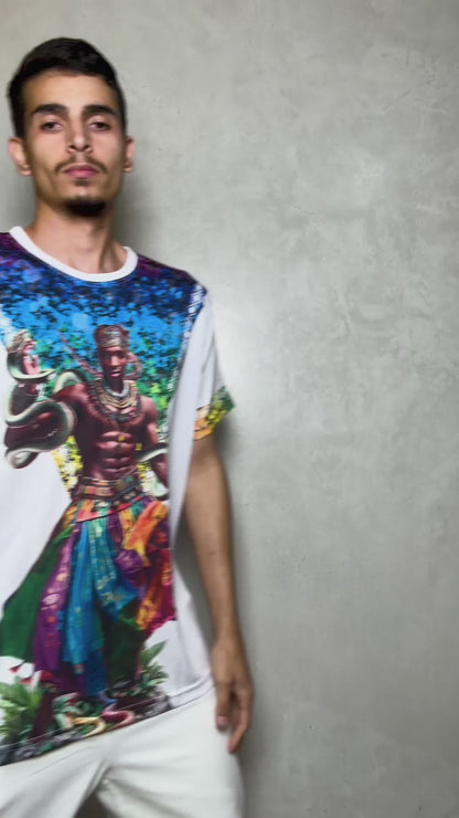Camiseta Orixá Oxumarê Umbanda e Candomblé - Coleção Orum | Trajes de Luz