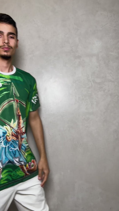 Camiseta Oxóssi Umbanda e Candomblé - Coleção Oríkì's | Trajes de Luz
